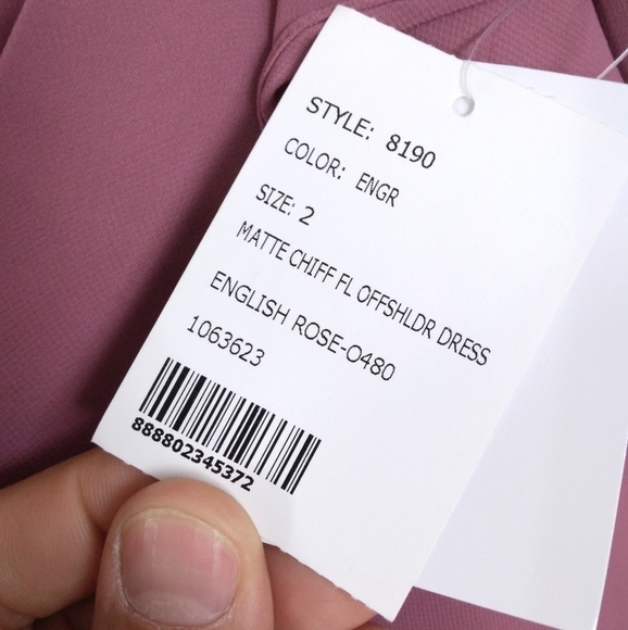 NWT Social Bridesmaids Fit n' Flare Dress in Dusty Rose $231 - Picture 7 of 7